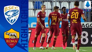 Brescia 03 Roma  Fazio Kalinić and Zaniolo Score in Dominant Roma Victory  Serie A Tim [upl. by Yared]