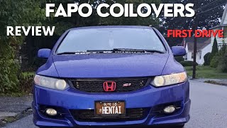 FAPO Coilovers Review DAY 1 What to Expect Next MaxPeedingRods [upl. by Enelyt]