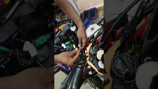 Multipurpose colour LED light install bajaj pulsar ns 125bs6  short  trading video  ns125 [upl. by Alexandra433]