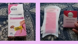 Honest purchase review of Veet Ready to Use Wax Strips Worth Buying or Not Review  Demo [upl. by Nrevel700]