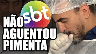 REPÓRTER DO SBT NÃO AGUENTA COM PIMENTA CAROLINA REAPER [upl. by Lunnete20]