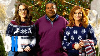 SNL Hosts Tina Fey amp Amy Poehler Build a Snowman with Kenan [upl. by Naicad]