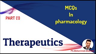 Therapeutic mcqs in pharmacology part1 [upl. by Analad298]