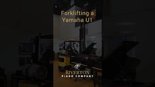 Forklifting a 500lb Yamaha U1  Riverton Piano Company Yamaha piano U1 [upl. by Miharba192]