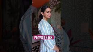 Ponytail hack you must try hair hack ponytail [upl. by Fellows]