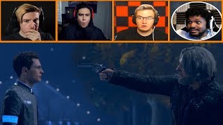 Lets Players Reaction To Hank Pulling A Gun On Connor  Detroit Become Human [upl. by Bessy]