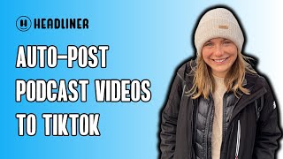 Auto Post Audiograms to TikTok using Headliner podcastmarketing podcasttool podcastingtool [upl. by Nisen830]