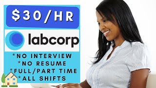 LabCorp is Urgently Hiring Remote No Interview No Resume No Experience Work From Home Jobs 2024 [upl. by Andrade433]