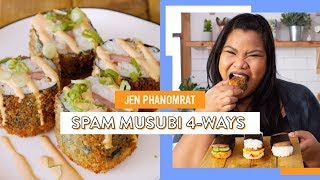 Spam Musubi 4 Ways  Jen Phanomrat [upl. by Adirehs]