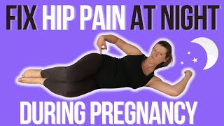 BEST SLEEP POSITION to relieve HIP PAIN in pregnancy [upl. by Allin]