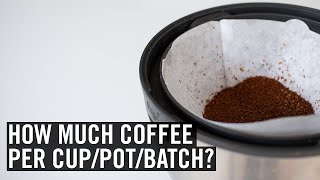 Coffee Brewing Ratios Explained [upl. by Ayahsal]