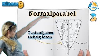 Normalparabel Quadratische Funktion  Klasse 9 ★ Übung 3 [upl. by Chiang383]