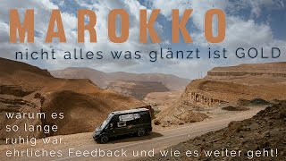 Marokko mit dem Van  nicht alles was glänzt ist Gold  unser ehrliches Feedback nach 10 Wochen [upl. by Aillimat]