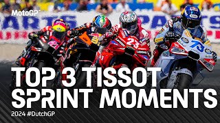 Top 3 TissotSprint Moments 🌷  2024 DutchGP [upl. by Zerk461]