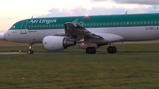 Aer Lingus A320 Close up Takeoff from Liverpool Airport [upl. by Goldin]