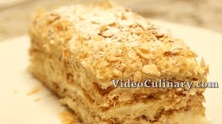 Napoleon cake Recipe  Russian Style Mille feuille [upl. by Reinhart]