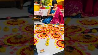 Happy diwali 🎇🪔 bollywood diwalispecial diwali rangoli rangoli hindufestival [upl. by Kra]