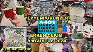 ERKEN ÇEKİM A101 8 AĞUSTOS 2024 A101 BU PERŞEMBE ÇOK GÜZEL KAÇMAZA101 AKTÜEL ÜRÜNLER [upl. by Naihr]