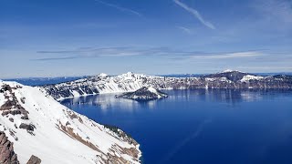 Skiing at Crater Lake  spring skiing ep7 [upl. by Bennion]