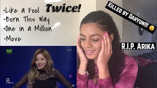 REACTING TO TWICE Move Born This Way amp More [upl. by Ymerrej869]