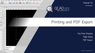 QCAD  112 Printing and PDF Export [upl. by Kegan]