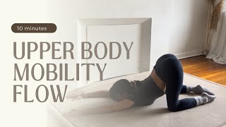 UPPER BODY MOBILITY FLOW  10 MINUTES  FOLLOW ALONG WORKOUT [upl. by Judy]