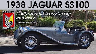 1938 Jaguar SS100 35 liter  Walkaround and Test Drive [upl. by Lal]