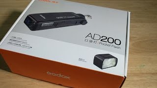 Godox AD200 Unboxing  The newest portable lighting for Photographers [upl. by Nerred]