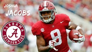 Joshua Jacobs  Alabama Sophomore Highlights  2017 [upl. by Leahciam]