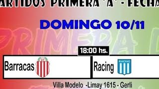 Barracas vs racing fecha 34 primera A [upl. by Solracnauj]