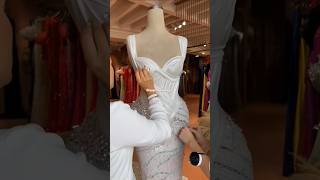 Draping wedding dress dress fashion draping eveninggown weddingdress drapping [upl. by Anitac]