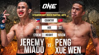 Jeremy Miado vs Peng Xue Wen  Full Fight Replay [upl. by Selokcin]