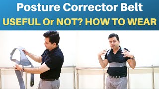 Posture Corrector How to wear Posture Corrector Belt Posture corrector device How and When To use [upl. by Shea389]