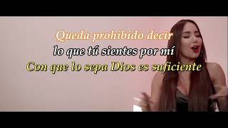 Paola Jara y Franco  Prohibido Video Lyrics Letra [upl. by Adnanref]