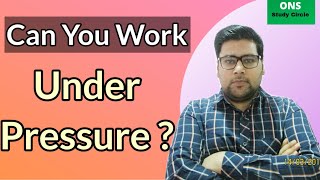 Can You Work Under Pressure  Interview Questions [upl. by Liag915]