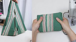 🌱HowTo Make Foldable Eco Shopping Bag  Quick and Easy Making a bag  shopping bag sewing tutorial [upl. by Reddy]