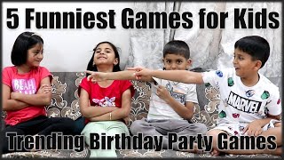 5 Funny games for party  Indoor games for kids to play at home  Birthday Party games for kids [upl. by Sallee172]