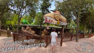 Cavallino Matto 2019 Safari Adventures 360° VR Onride [upl. by Ykceb]