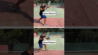 Forehand Stances Open vs Neutral vs Closed 🎾 shorts [upl. by Ecilayram]