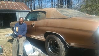 VIRGINIA MAN STRIKES GOLD WITH 1970 LS6 SS454 CHEVELLE THAT RUNS AFTER BEING PARKED 35 YEARS [upl. by Airdnoed]