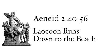 Aeneid Book 24056 Laocoon Runs Down to the Beach [upl. by Topliffe912]