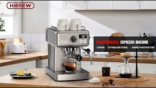 HiBREW H10A Troubleshooting Guide Semi automatic Coffee Machine [upl. by Akemeuwkuhc]