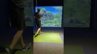 Nothing better than reachable par 4s golfsimulator indoorgolfsimulator pga golfer [upl. by Siurtemed260]