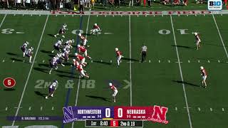 Nash Hutmacher sack vs Northwestern [upl. by Kumler]