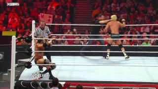 Raw  Zack Ryder with Hugh Jackman vs Dolph Ziggler with Vickie Guerrero [upl. by Michaela]