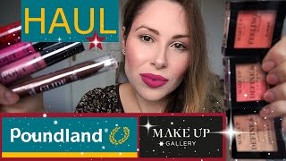 Poundland Make Up Gallery Haul [upl. by Arymahs796]