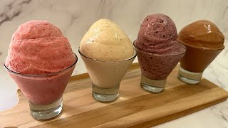 ¡Solo 2 ingredientes Helado sin azúcar Sin natasin leche [upl. by Gentilis]