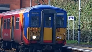 SWR Class 455 departing Sunbury  3112023 [upl. by Nugent]