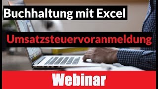 Buchhaltung Excel  Umsatzsteuervoranmeldung mit Excel  Umsatzsteuervoranmeldung Elster [upl. by Kciredorb]