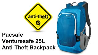 Venturesafe 25L Anti Theft Backpack Pacsafe [upl. by Raama]